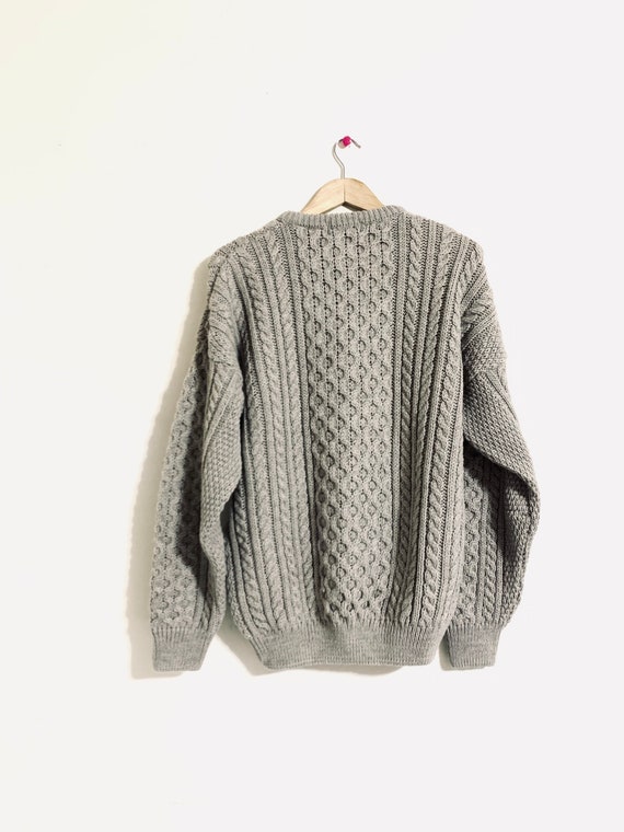 80’s fisherman sweater. Vintage 100% pure wool swe