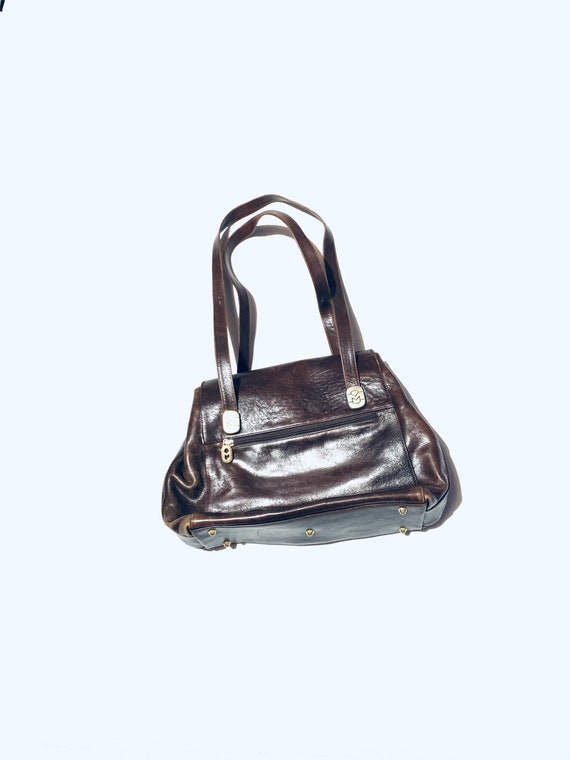 Marino Orlandi , brown vintage bag. Retro designe… - image 1