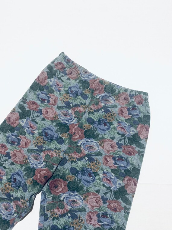 Versatile 80's Vintage floral print leggings. Cot… - image 2