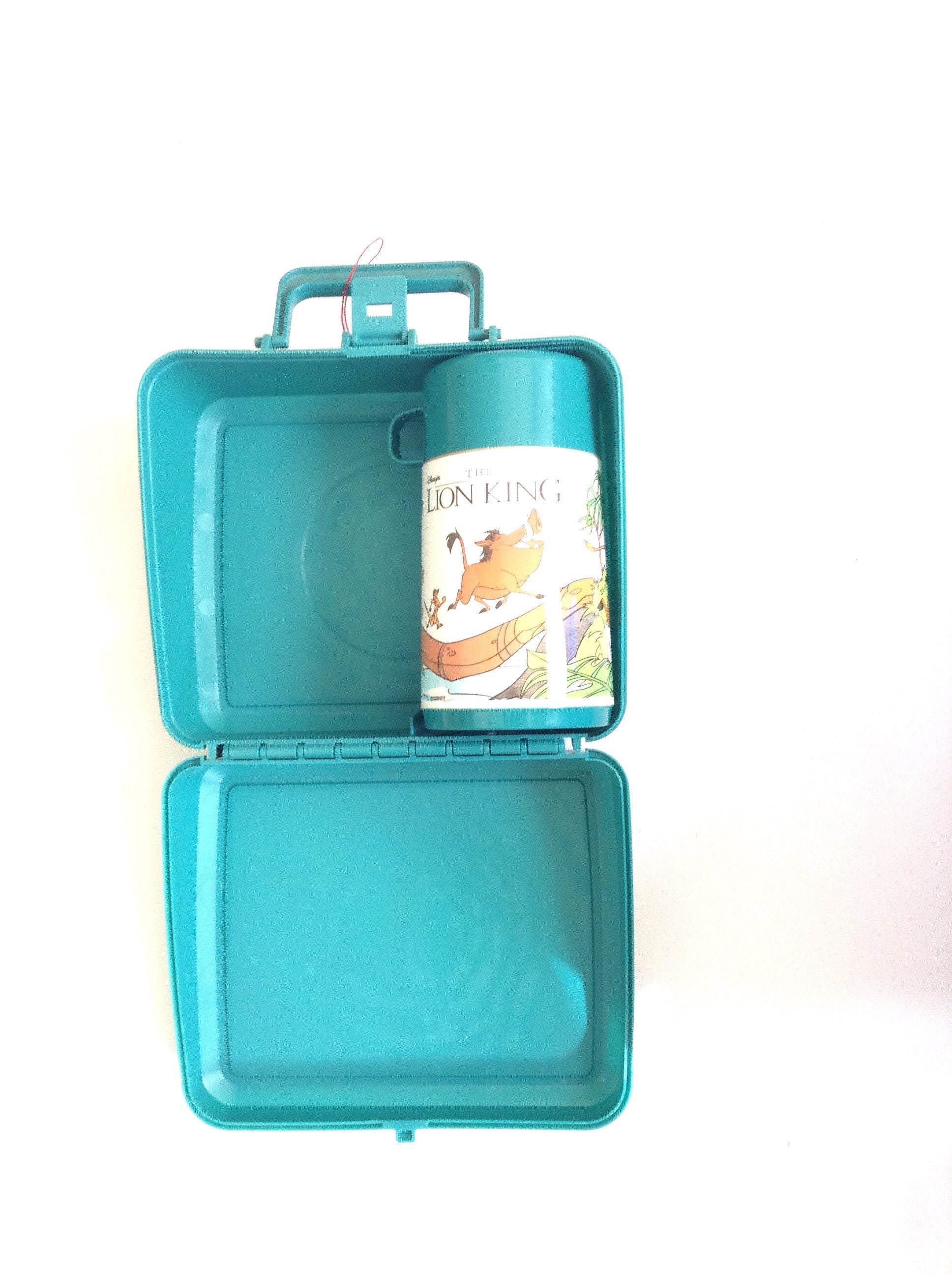 90's Lion King Hakuna Matata Lunch Box With Matching Thermos Flask. Made in  USA 