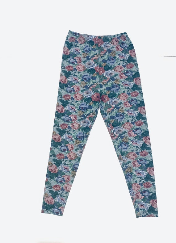 Versatile 80's Vintage floral print leggings. Cot… - image 6