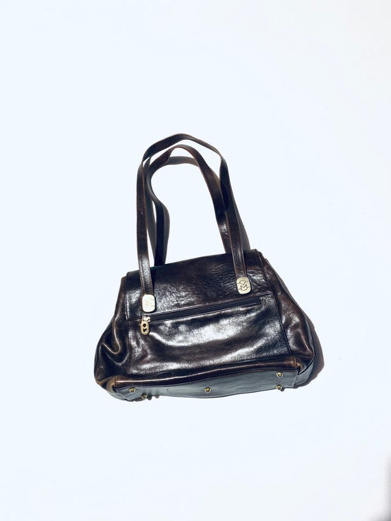 Marino Orlandi , brown vintage bag. Retro designe… - image 6