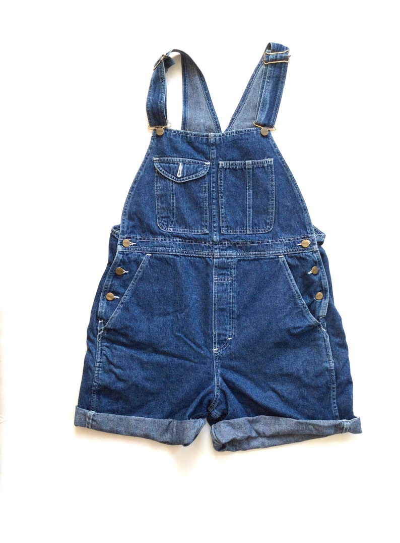 90's vintage overalls. LL Bean Natural blue wash denim Etsy