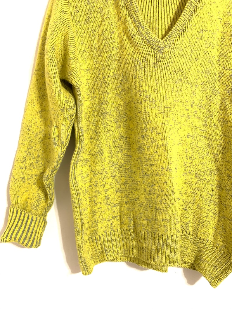 Yellow/green Pullover Sweater. Stuart Knit Sweater. Size - Etsy UK