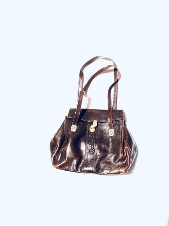 Marino Orlandi , brown vintage bag. Retro designe… - image 2