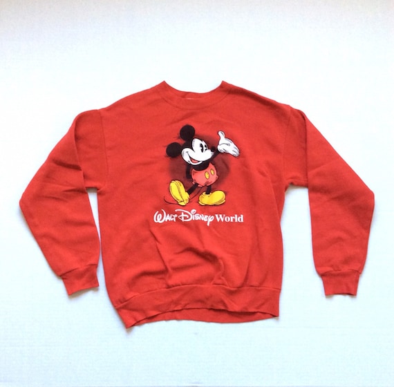mickey mouse red sweatshirt
