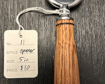 Hand Turned Wooden Bottle Opener