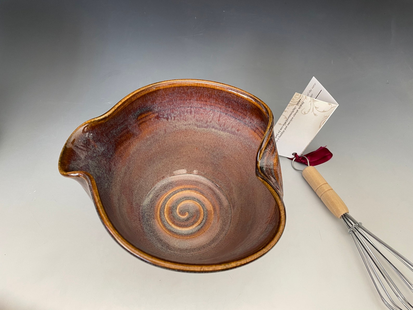 Handmade Pottery Ergonomic Mixing Bowl Southwest Egg Bowl Etsy