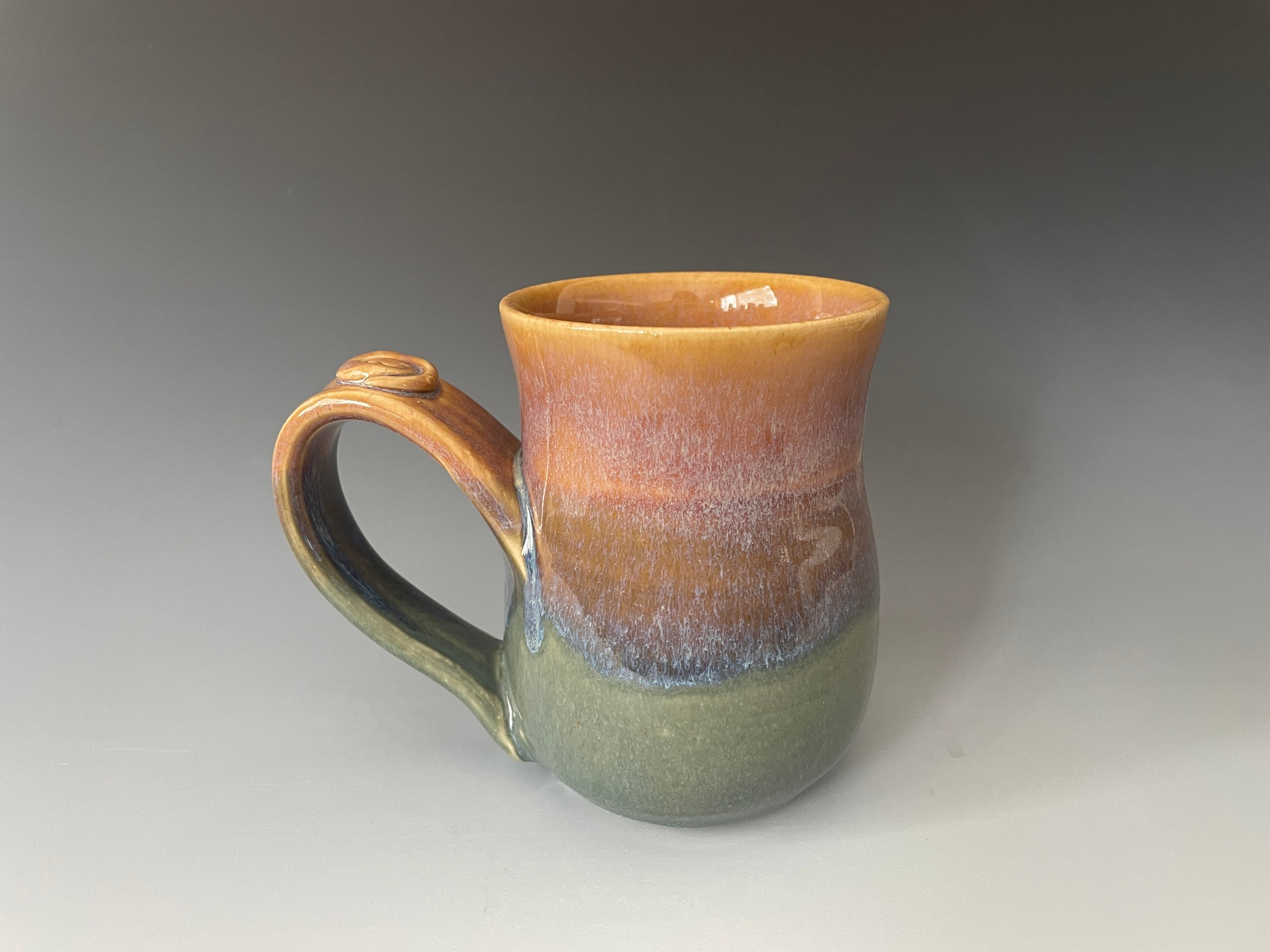 Blue Pottery Mug, Handmade ceramic Mug, Office Mug, Coffee lover gift,  Vintage Mug, Gift for her/him, Personalized gift, Unique Mug