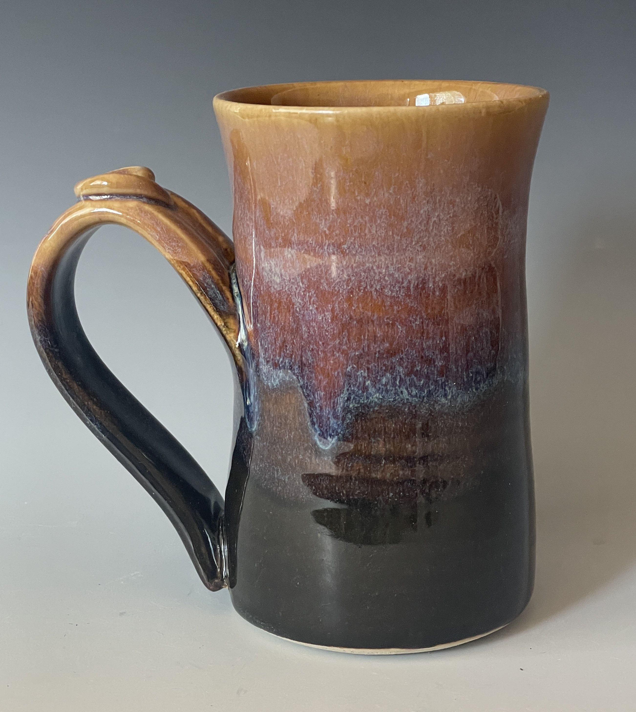 Pottery Stein: Southwest Ceramic Coffee Mug With Thumb Rest. Colorado ...