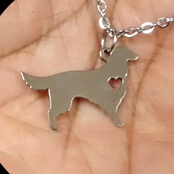Irish Setter dog chain necklace, personalised necklace, memorial dog necklace, Charm, Pendant, canine, Puppy, Fido, Custom, Stainless Steel