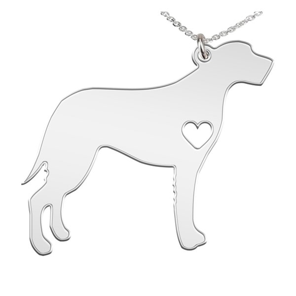 Irish Wolfhound, personalised necklace with name, memorial necklace, Dog Tag, best friend, dog chain necklace, Stainless Steel, K9, Puppy