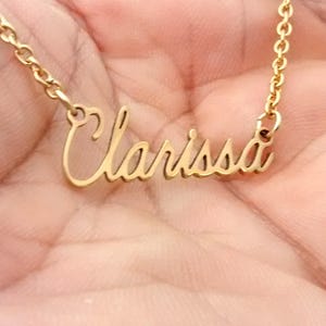 name necklace, custom necklace designs, personalised necklace, gold name necklace, nameplate necklace, custom nameplate necklace, image 3
