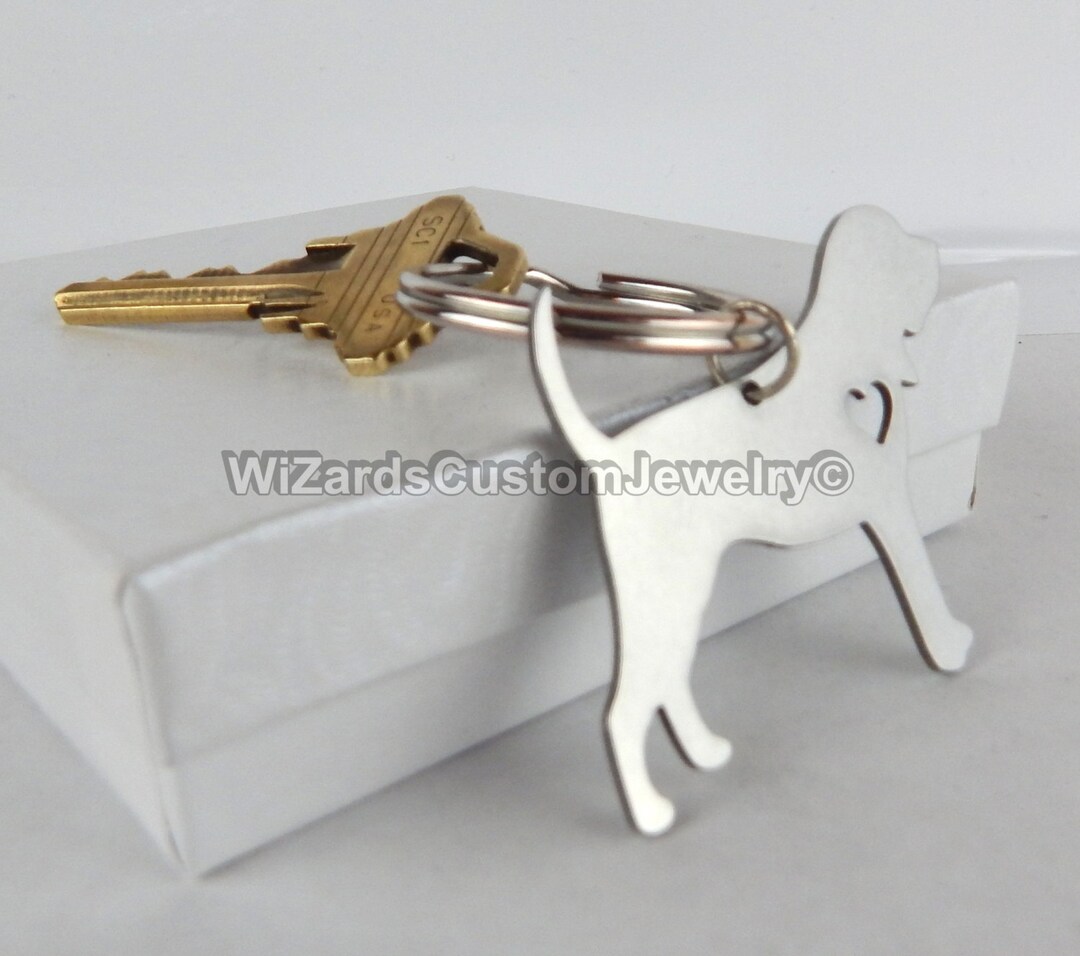 Bloodhound Dog Keychain Memorial Dog Keychain Engraving Dog Etsy