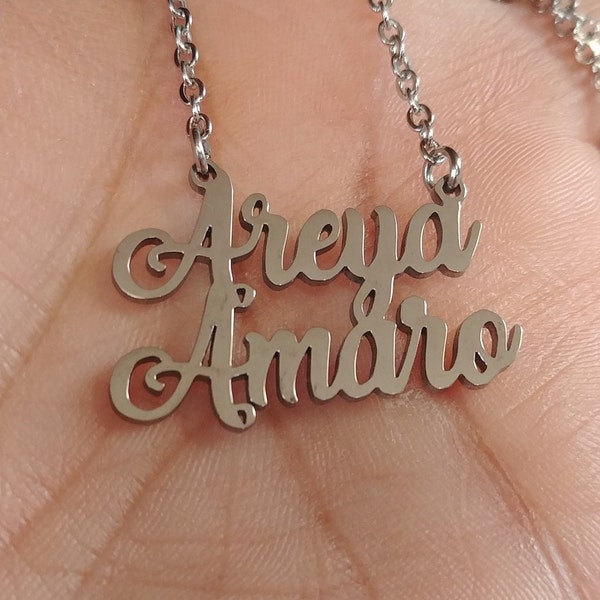Name Plate Necklace - Etsy