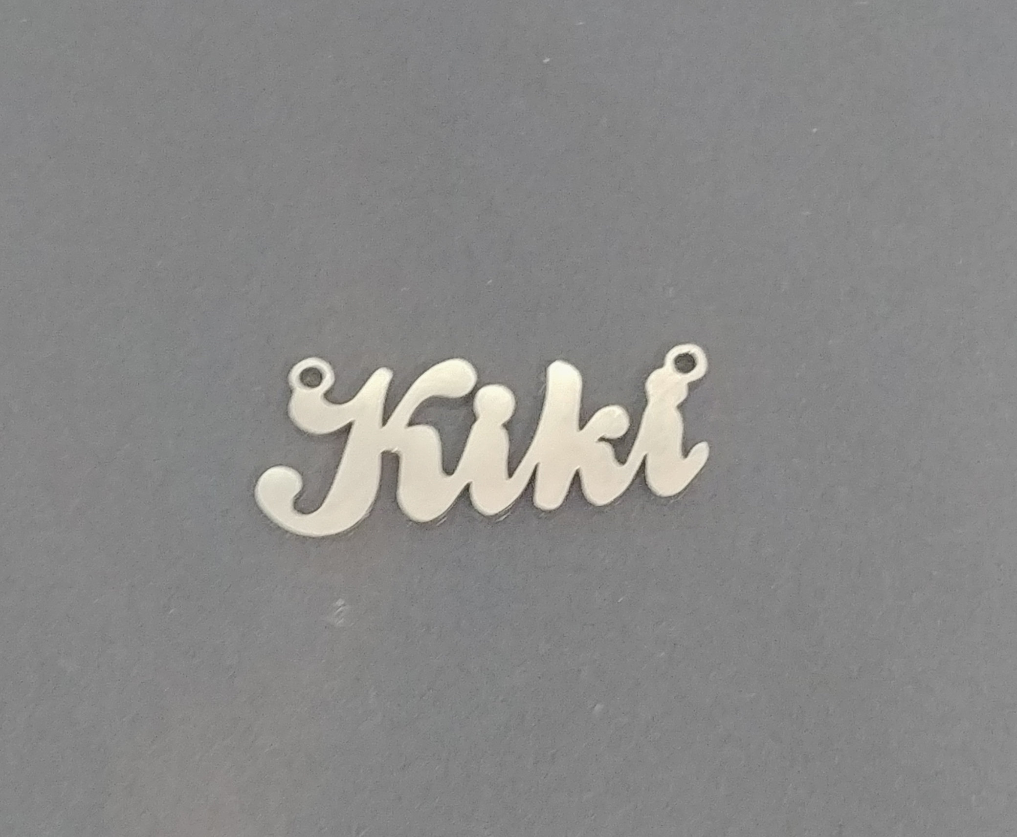 Sale Kiki Stainless Steel Name Necklace Name Initial Etsy