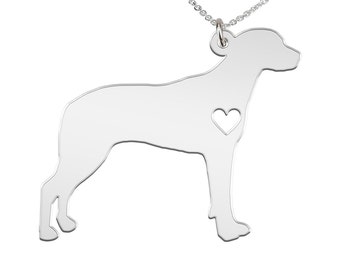 Rhodesian Ridgeback personalised dog with name, memorial necklace, Dog Tag, best friend, dog chain necklace, Stainless Steel, canine, Puppy