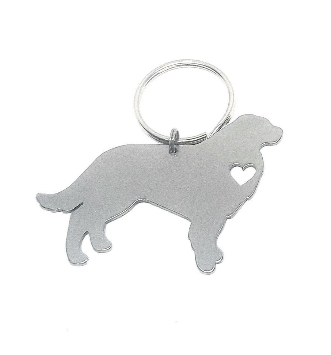 Great Pyrenees Dog Keychain Memorial Dog Keychain Engraving Etsy