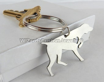 Pointer dog keychain memorial, dog keychain with name, dog keychain custom, personalized dog keychain, personalised dog keychain, dog tag