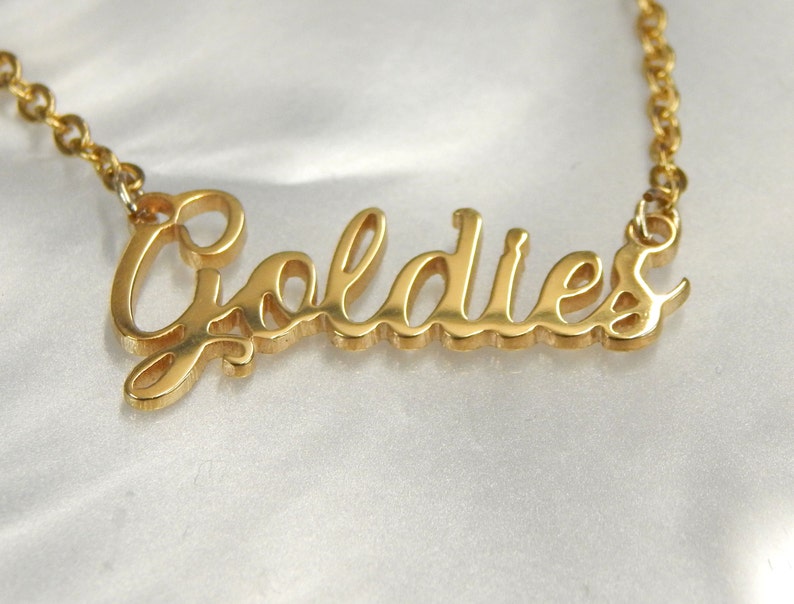 name necklace, custom necklace designs, personalised necklace, gold name necklace, nameplate necklace, custom nameplate necklace, image 1