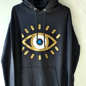 Hoodies and Sweatshirts,evil eye sweater image 4