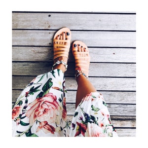 Black sandals,ancient greek style sandals,toe ring classic sandals,black slippers,strappy sandals,black slides image 5
