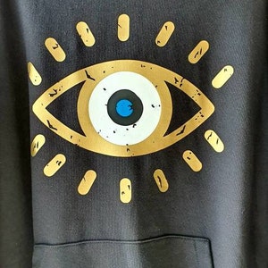 Hoodies and Sweatshirts,evil eye sweater image 5