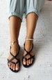 X strap sandals,black sandals,black leather sandals,greek leather sandals 