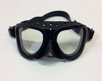 schwarze Gummibrille Brillenkostüm Gasmaskenbrille Gasmaske Kostüm