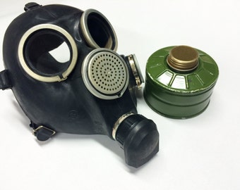 Vintage soviet Gas mask GP-5 USSR era 1980s Russian Gas mask