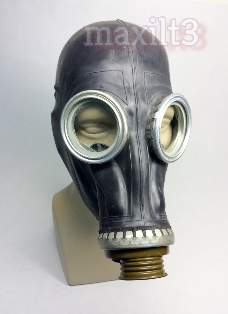 Vintage Black Gas mask GP-5 gas mask costume gas mask GP5 black image 4