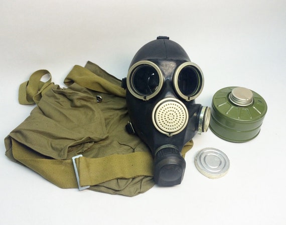 Vintage Soviet Russian Gas Mask Gp 7 Gas Mask Filter 40mm Etsy