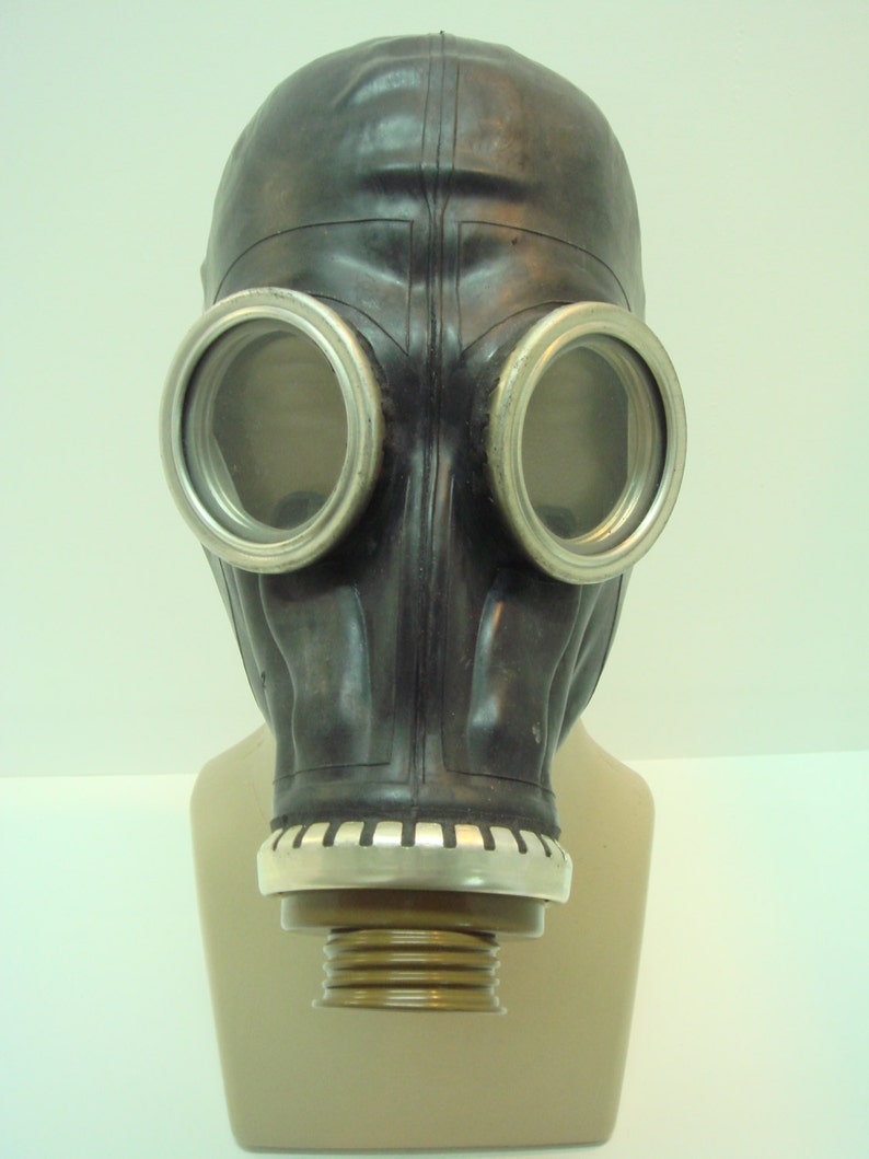 Vintage Black Gas mask GP-5 gas mask costume gas mask GP5 black image 1