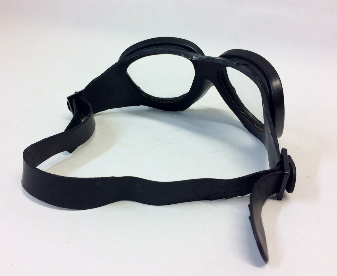 Black rubber googles costume goggles costume fetish goggles | Etsy