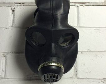 Vintage black gas mask PBF EO-19 gas mask costume gas mask art making