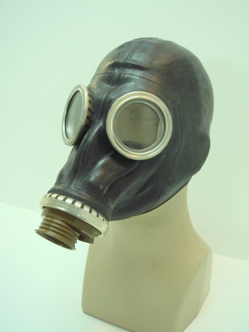 Vintage Black Gas mask GP-5 gas mask costume gas mask GP5 black image 3