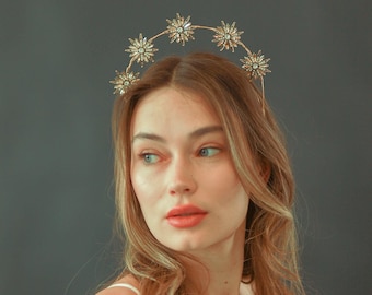 Golden Astronomer, Gold Star Halo, Headband, Mary Hairband  display picture 2