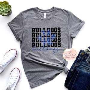 Bulldogs School Mascot T-shirt, Mascot Shirt, Bulldogs Spirit Shirt, bulldogs Spirit, Mascot Shirt, Bulldogs T-shirt, Bulldogs Apparel