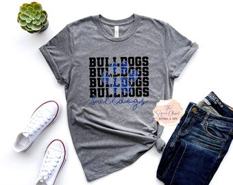 Bulldogs School Mascot T-shirt, Mascot Shirt, Bulldogs Spirit Shirt, bulldogs Spirit, Mascot Shirt, Bulldogs T-shirt, Bulldogs Apparel