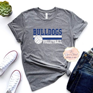 School Mascot Volleyball Shirt, School Mascot Shirt, School Spirit Shirt, School Spirit, Mascot, Volleyball Shirt, Bulldogs, Tigers, Chiefs
