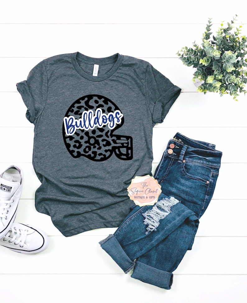 School Mascot Football Tee, School Mascot Shirt, School Spirit Shirt, School Spirit, Mascot, Football Shirt, Bulldogs, Tigers, Chiefs
