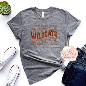 Wildcats School Mascot T-shirt, Mascot Shirt, wildcats Spirit Shirt, Wildcats Spirit, Mascot Shirt, Wildcats T-shirt, Wildcats Apparel