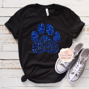 Bulldogs School Mascot Paw T-shirt, Mascot Shirt, Bulldogs Spirit Shirt, Bulldogs Spirit, Mascot Shirt, Bulldogs T-shirt, Bulldogs shirt
