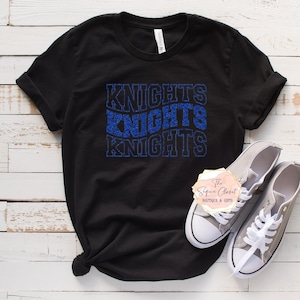 Knights School Mascot T-shirt, Knights Shirt, Knights Spirit Shirt, Knights Spirit, Mascot Shirt, Knights T-shirt, Knights Apparel