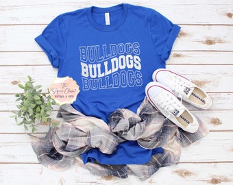 Bulldogs School Mascot T-shirt, Mascot Shirt, Bulldogs Spirit Shirt, bulldogs Spirit, Mascot Shirt, Bulldogs T-shirt, Bulldogs Apparel