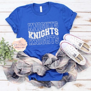 Knights School Mascot T-shirt, Knights Shirt, Knights Spirit Shirt, Knights Spirit, Mascot Shirt, Knights T-shirt, Knights Apparel