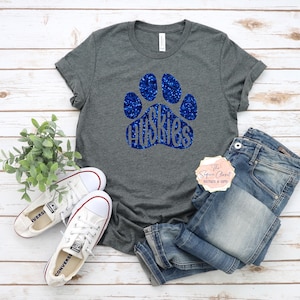 Huskies School Mascot Paw T-shirt, Mascot Shirt, Huskies Spirit Shirt, Huskies Spirit, Mascot Shirt, Huskies T-shirt, Huskies shirt