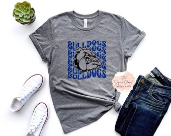 Bulldogs School Mascot T-shirt, Mascot Shirt, Bulldogs Spirit Shirt, bulldogs Spirit, Mascot Shirt, Bulldogs T-shirt, Bulldogs Apparel