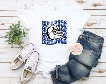 Bulldogs School Mascot T-shirt, Mascot Shirt, Bulldogs Spirit Shirt, bulldogs Spirit, Mascot Shirt, Bulldogs T-shirt, Bulldogs Apparel