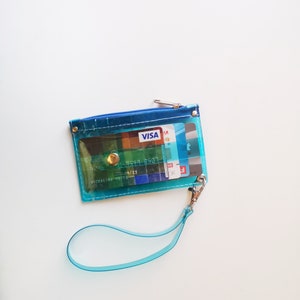 Kaarten en munten, portemonnee met polsbandje, klein portemonneetje, alledaags gadget, cadeau voor vrouw, gemakkelijk schoon te maken, schattig, nostalgische jaren 90, rave-mode